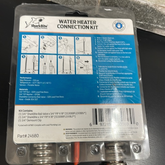 SharkBite 3/4 in. Push-to-Connect x 3/4 in. FIP Water Heater Connection Kit - Picture 8 of 11